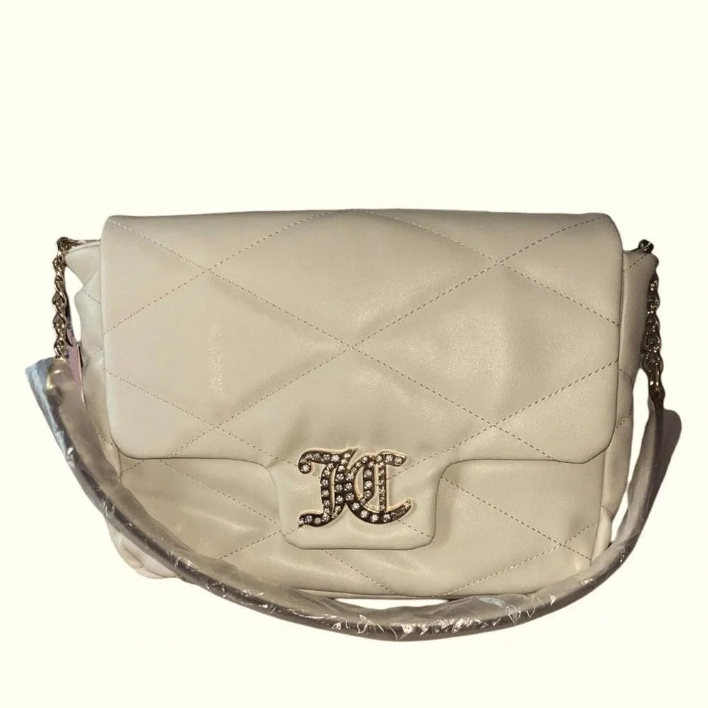 *SALE*Juicy Couture Angel “Better Than a Diamond” Cream Crossbody Bag NWT - Picture 3 of 12